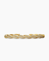 DY Helios™ Cuff Bracelet in 18K Yellow Gold with Diamonds, 6mm